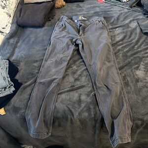 Carhartt grey straight fit work pants